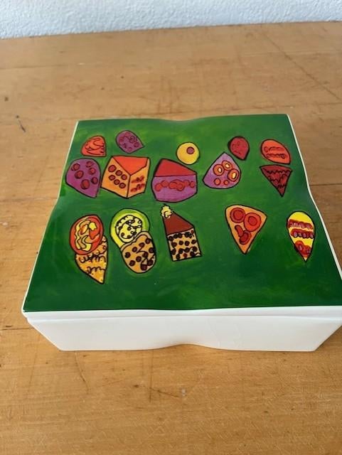 Keramieken koektrommel, Keramiek, Overige typen, Ophalen of Verzenden, Zo goed als nieuw