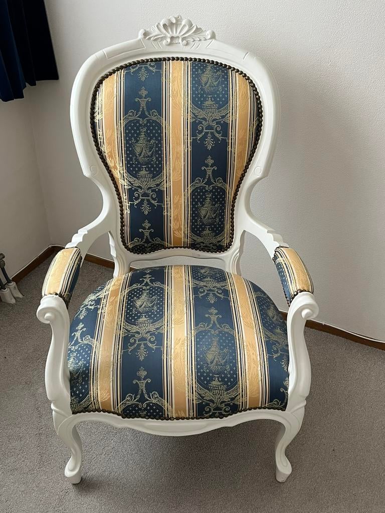 queen ann fauteuil, Ophalen, Zo goed als nieuw, Stof, 50 tot 75 cm