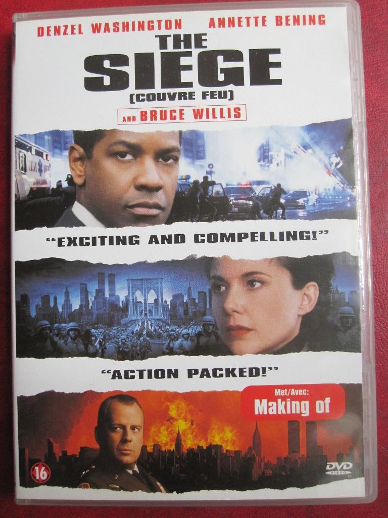 The Siege (1998), Vanaf 16 jaar, Ophalen of Verzenden, Zo goed als nieuw, Actiethriller