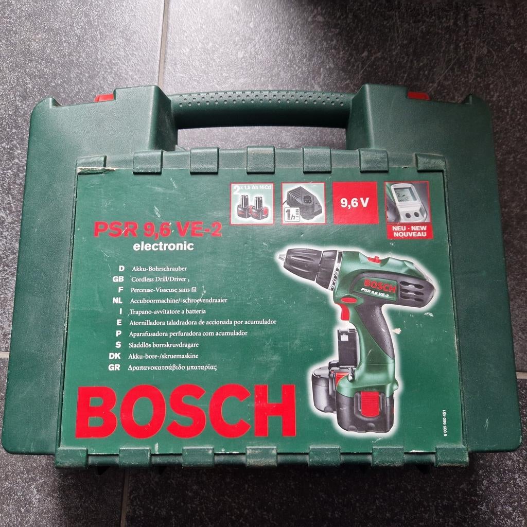 Bosch PSR accu boormachine, Ophalen of Verzenden, Gebruikt, Boormachine