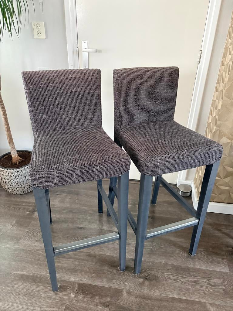 2 Bergmund barkkurkken van IKEA, met afneembare hoezen, Ophalen, Gebruikt, Met voetsteun, 90 cm of meer