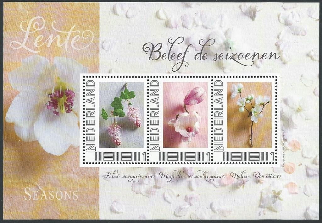 Postzegels Vier Jaargetijden: Lente, Postzegels en Munten, Postzegels | Nederland, Ophalen of Verzenden, Na 1940, Postfris