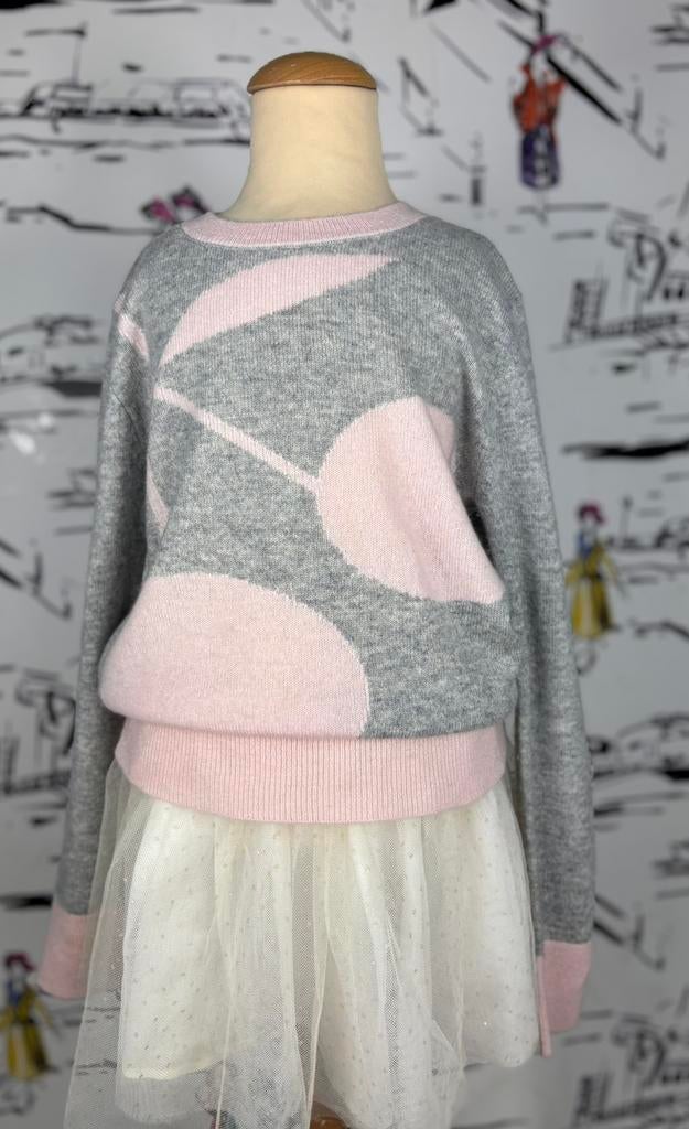 Bonpoint cashmere trui met kers voorjaar maat 10 (255 euro), Customercare@bonpoint.com, Bonpoint EU, Meisje, Trui of Vest