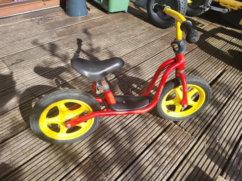 Puky loopfiets rood/geel voor kinderen 2-4 jaar, Ophalen, Gebruikt, Loopfiets
