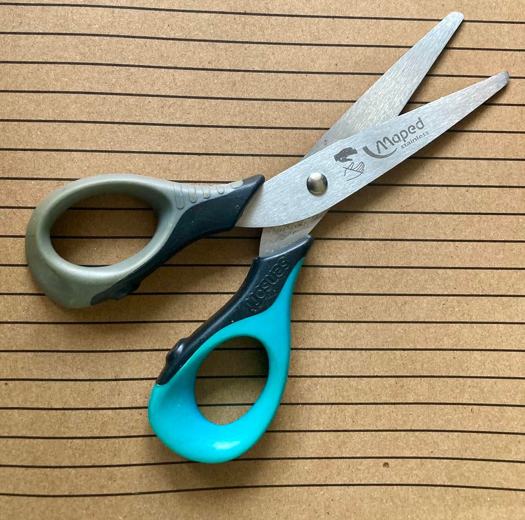 Sensoft 3D schaar 13 cm- linkshandig, Gebruikt, Gereedschap of Toebehoren, Meerkleurig, Ophalen of Verzenden