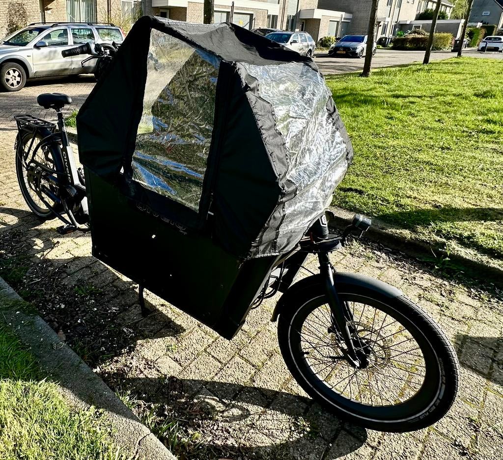 Qivelo Electrische Bakfiets, Fietsen en Brommers, Fietsen | Bakfietsen, Ophalen, 4 kinderen of meer, Gebruikt, Elektrisch