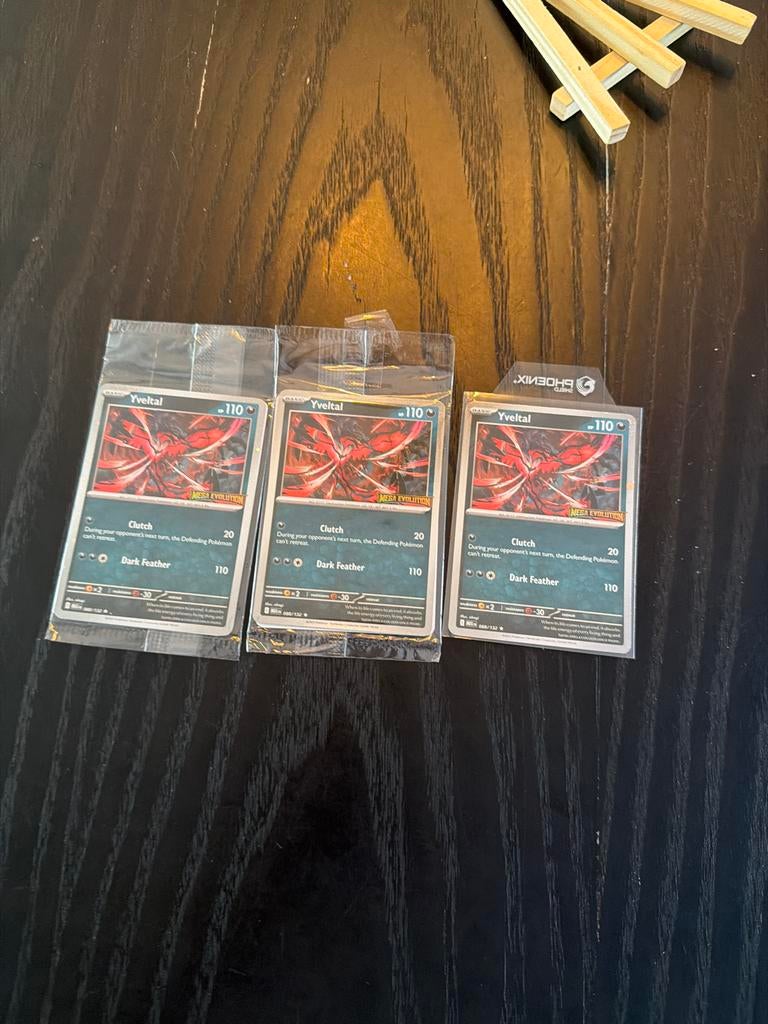 3 Yveltal Pokémon kaarten, Ophalen of Verzenden, Nieuw, Meerdere kaarten