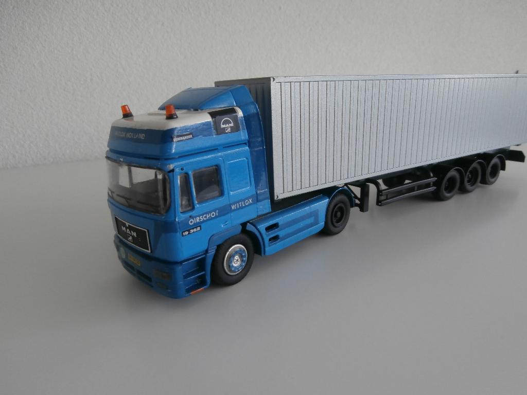 Man F2000 Witlox Oirschot met containeroplegger, Hobby en Vrije tijd, Modelauto's | 1:50, Ophalen of Verzenden, Zo goed als nieuw