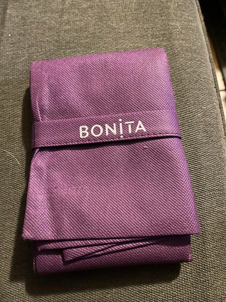 Bonita paars stoffen tasje, Sieraden, Tassen en Uiterlijk, Tassen | Reistassen en Weekendtassen, Gebruikt, Minder dan 35 cm, Paars