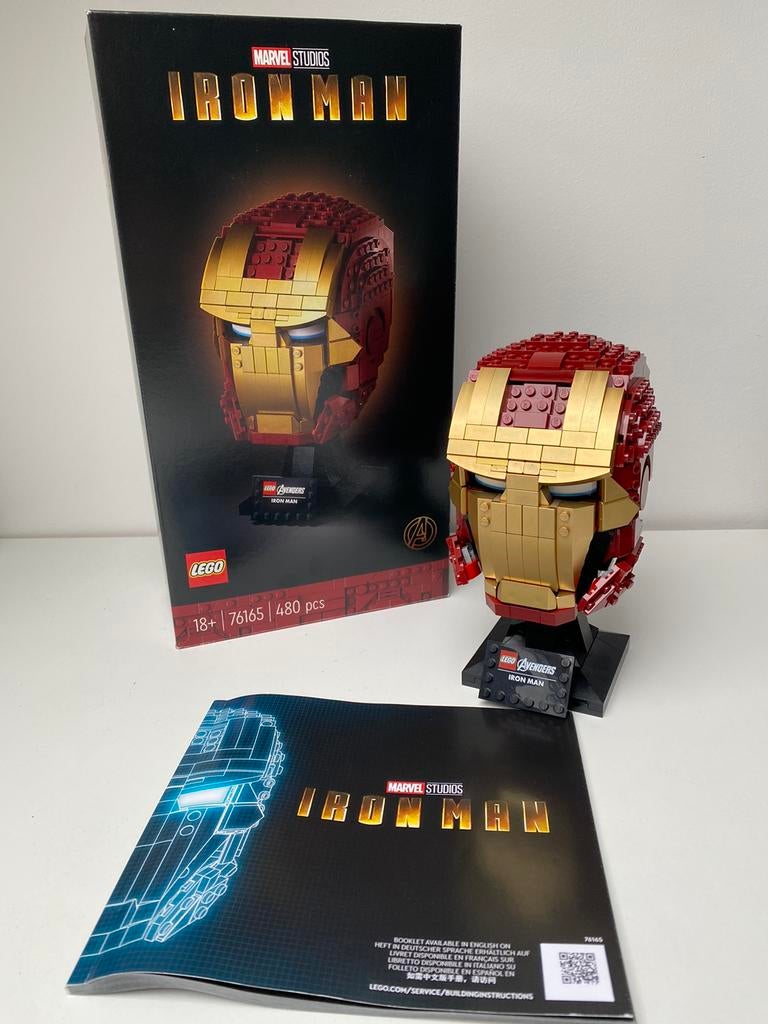 Lego 76165 Iron Man Masker compleet, Ophalen of Verzenden, Zo goed als nieuw, Complete set, Lego