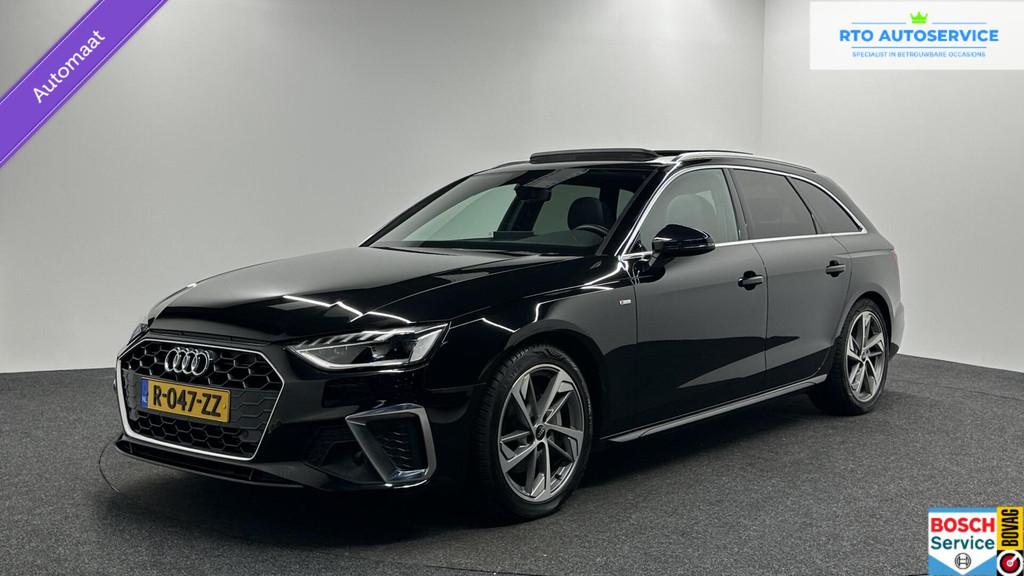 Audi A4 Avant 40 TFSI S edition PANO CAMERA NAVI ADAP CRUISE, Auto's, Audi, Gebruikt, 4 cilinders, Zwart, Origineel Nederlands