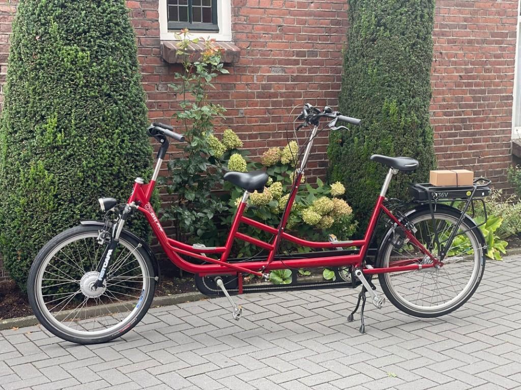 Huka Copilot 26" tandem, elektrische ondersteuning!, Minder dan 10 versnellingen, Ophalen of Verzenden, Zo goed als nieuw, 49 tot 53 cm