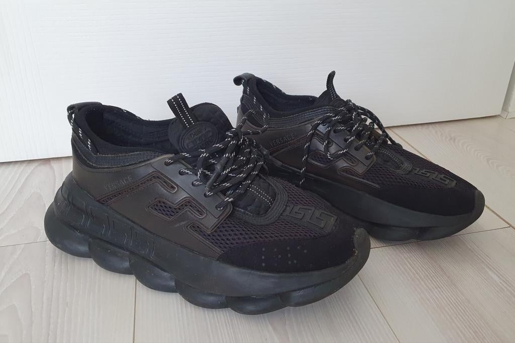 Versace sneackers als Nieuw, Zwart, Ophalen of Verzenden, Versace, Sneakers of Gympen