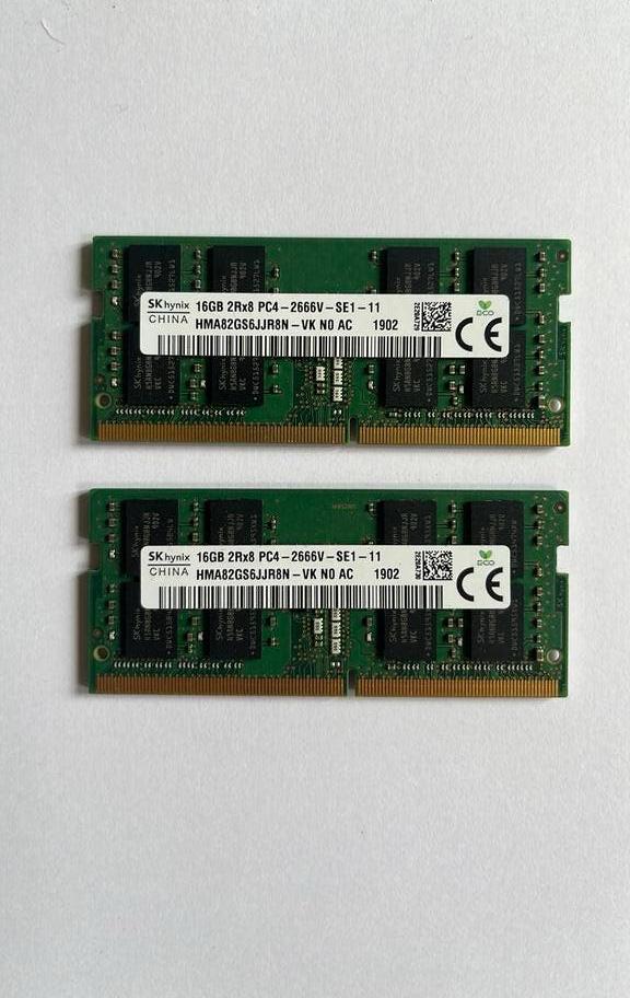 SKhynix - 16GB 2Rx8 PC4 - 2666v - DDR4 ram, Computers en Software, RAM geheugen, DDR4, Ophalen of Verzenden, Zo goed als nieuw