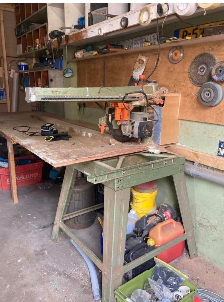 DeWalt industriele Afkortzaag Krachtstroom - 250-300mm, Doe-het-zelf en Verbouw, Gereedschap | Zaagmachines, Ophalen, Gebruikt