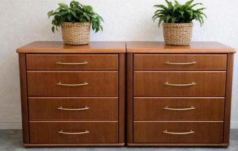 Complete ART DECO SET / kast-dressoir-nachtkastjes, Ophalen, Zo goed als nieuw, Tweepersoons