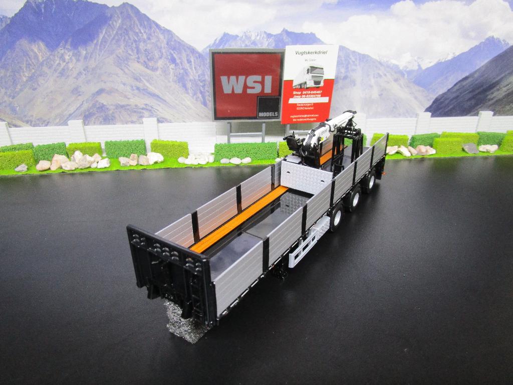 Wsi 04-2087 Premium Line , Steen Oplegger 3as., Ophalen, Nieuw, Bus of Vrachtwagen, Wsi