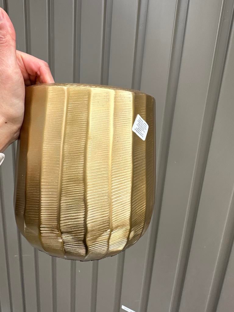 Gouden vaas Diga Colmore, Overige materialen, Gebruikt, Overige kleuren, Ophalen of Verzenden