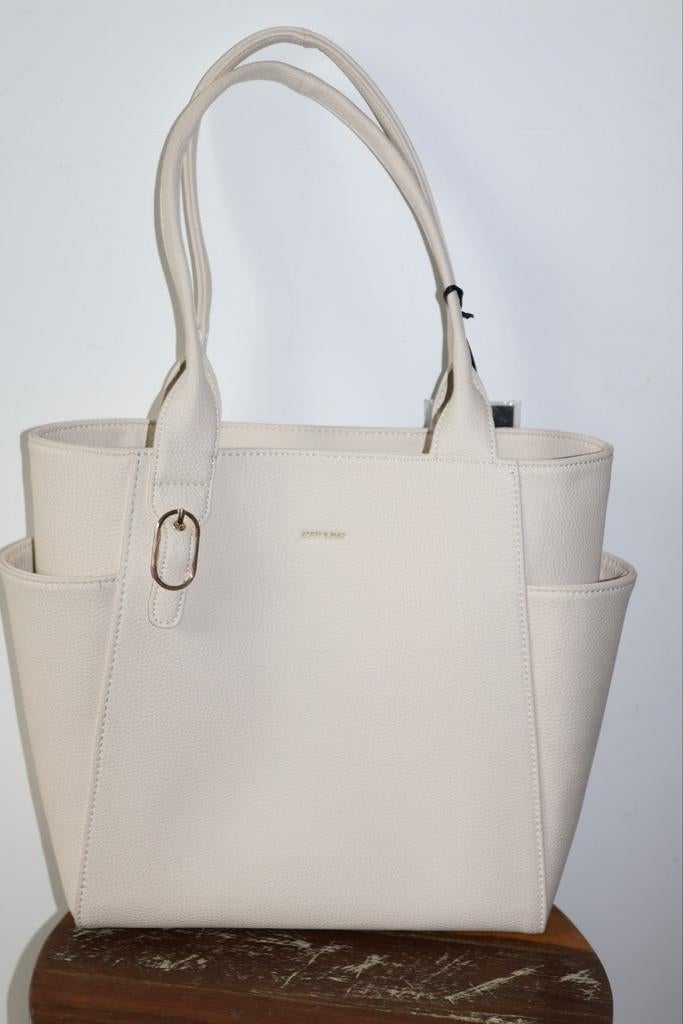 Matt & Nat mooie crème tas nieuw - 32x30 cm, Sieraden, Tassen en Uiterlijk, Tassen | Damestassen, NL, Shopper, Nieuw, Ophalen of Verzenden