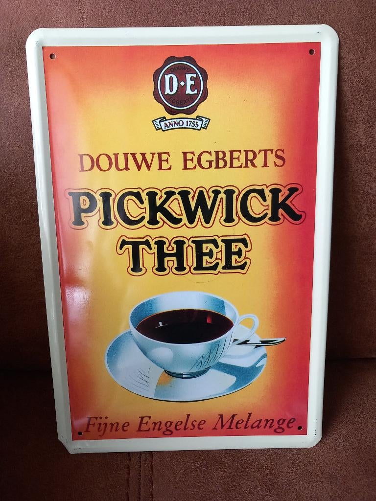 Reclame bord Douwe Egberts, Ophalen of Verzenden, Zo goed als nieuw, Reclamebord
