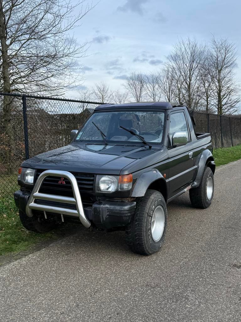Mitsubishi Pajero 2.5 TDI Cabrio – 1991 – Project / Zeldzaam, Auto's, Mitsubishi, Particulier, Pajero, 4x4, Diesel, Euro 1, Cabriolet