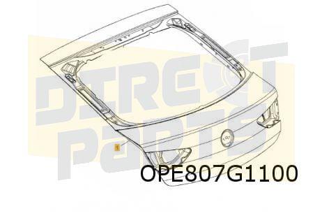 Opel Insignia B achterklep (niet bij ruitenwisser) (Hatchbac, -, Opel, Nieuw, Ophalen of Verzenden
