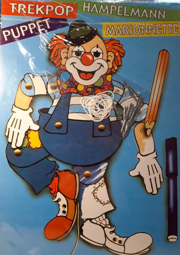 trekpop Kleur en maak je eigen trekpop NIEUW, Verzenden, Nieuw, Knutselwerk