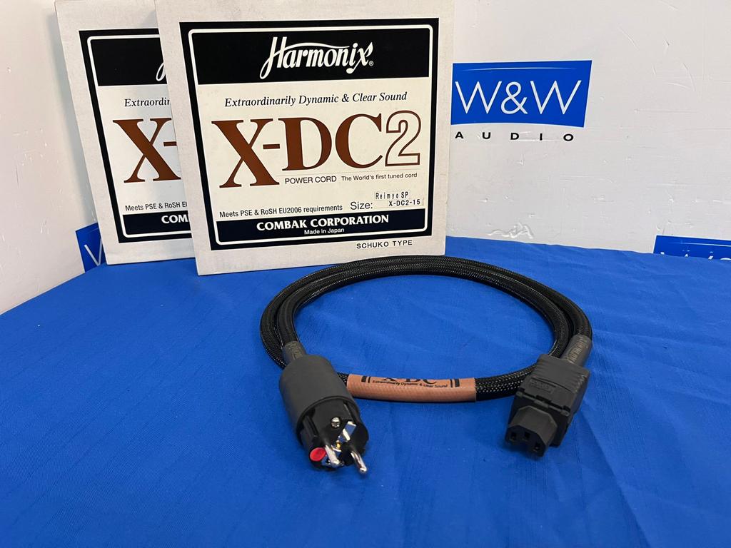 Harmonix X-DC2 Schuko Powercord 1.5m (2 stuks), Gebruikt, ., Ophalen of Verzenden, .