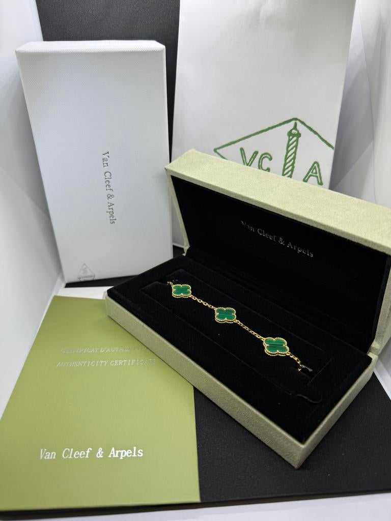 Van Cleef & Arpels Armband - Alhambra, Ophalen of Verzenden, Zo goed als nieuw, Groen