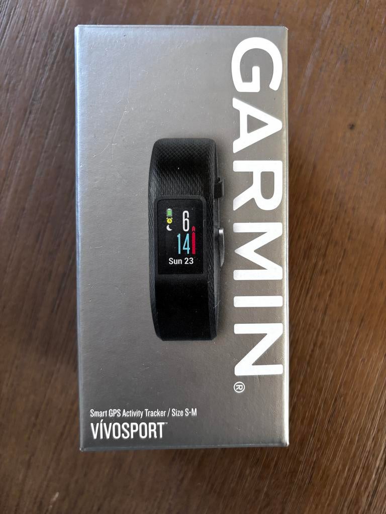 Garmin Vivosport Smart GPS Activity Tracker S-M, Ophalen of Verzenden, Zo goed als nieuw, Zwart