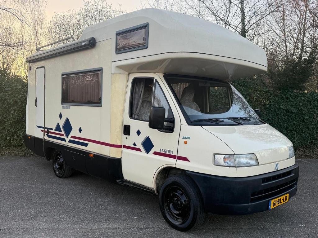 Fiat Ducato 2.5 TDI 230 Europa Camper kampeerwagen KOOPJE, Caravans en Kamperen, Campers, Buscamper of Camperbus, Olden, Fiat