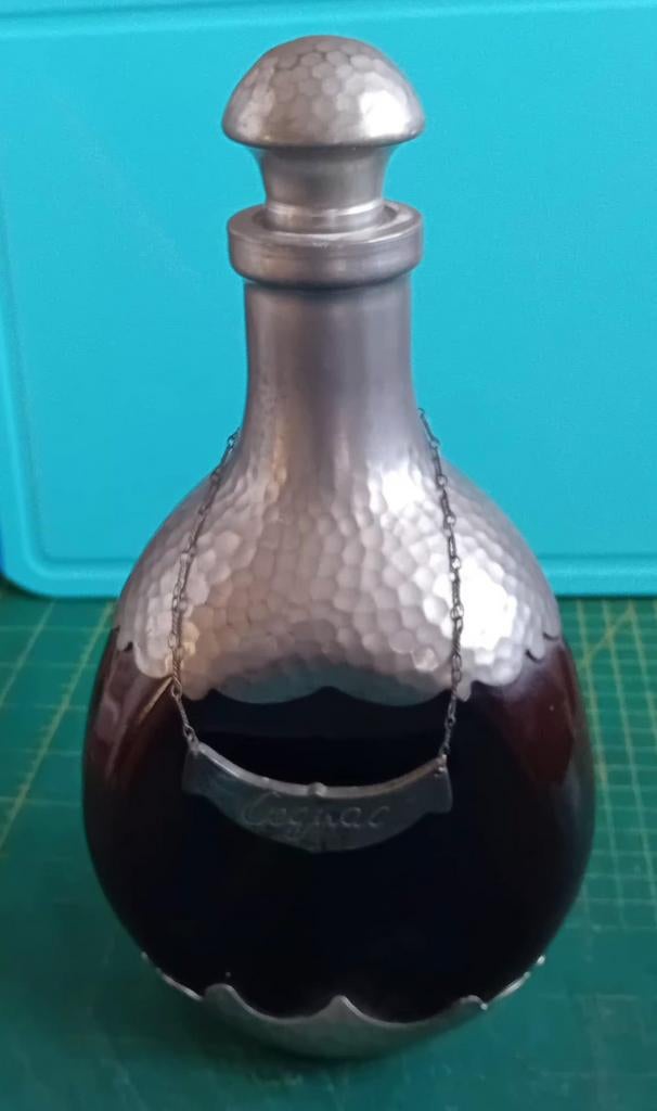 Tinnen ( Leerdam) karaf Daalderop 60/70 jaren, Ophalen of Verzenden