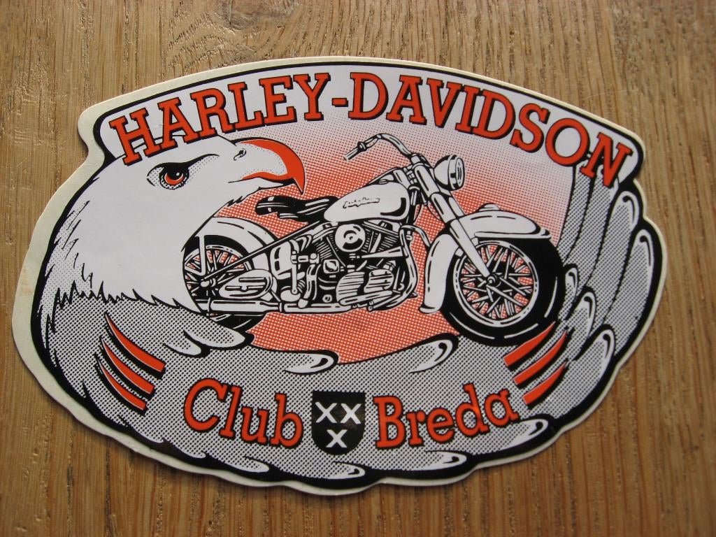 Sticker Harley-Davidson Club Breda, Ophalen, Nieuw, Overige typen