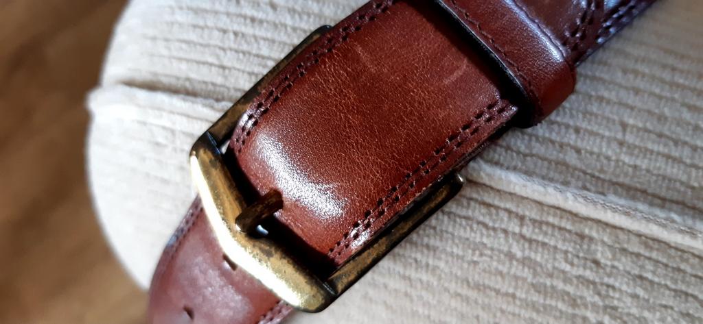 Leren riem ::3cm, Kleding | Heren, Riemen en Ceinturen, Ophalen of Verzenden, Zo goed als nieuw, Bruin, Minder dan 95 cm