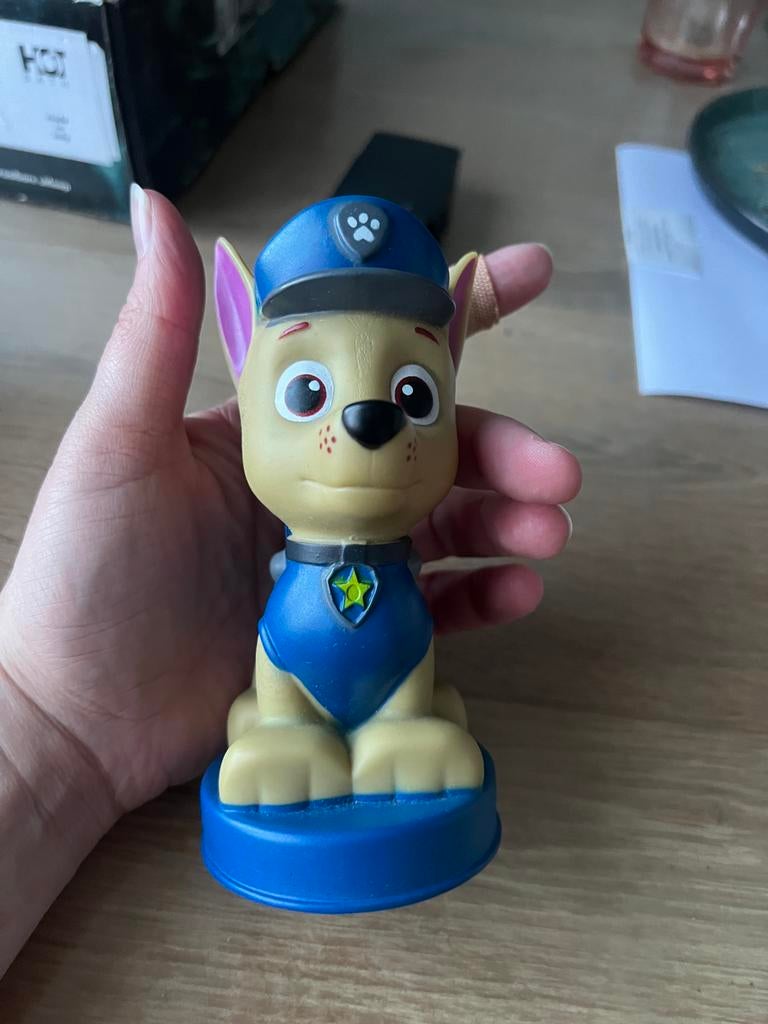 Paw Patrol Chase Nachtlampje op batterijen, Ophalen of Verzenden, Zo goed als nieuw, Overige typen, Met licht