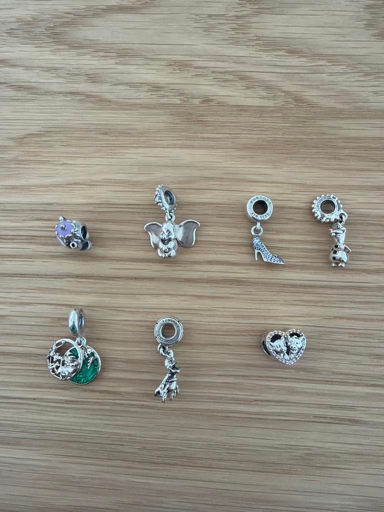 Pandora Disney bedels zilver - prijs afhankelijk van bedel, Sieraden, Tassen en Uiterlijk, Bedels, Pandora, Ophalen of Verzenden