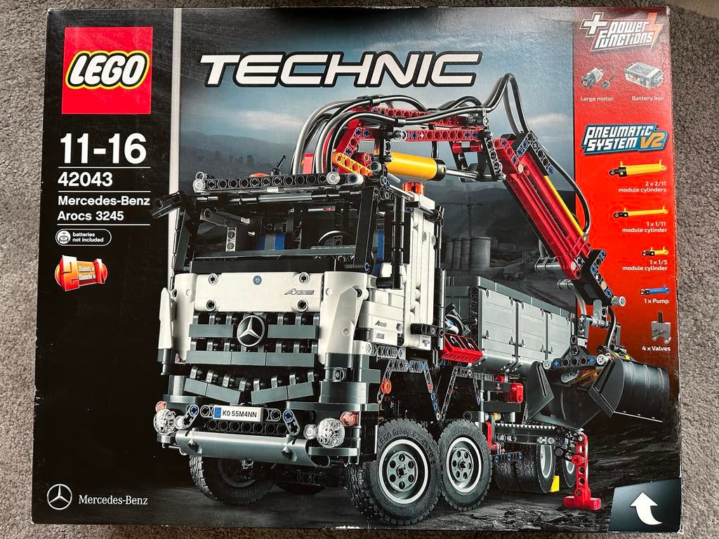 LEGO Technic 42043 Mercedes-Benz Arocs 3245 Vrachtwagen, Ophalen of Verzenden, Zo goed als nieuw, Complete set, Lego