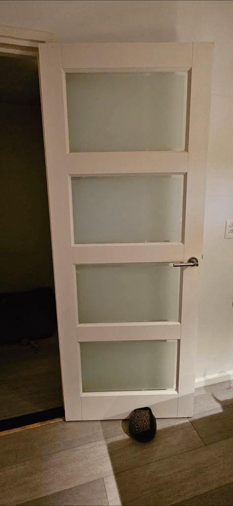 2 klapdeuren en 1 binnendeur, Doe-het-zelf en Verbouw, Deuren en Horren, Ophalen, Binnendeur, 200 tot 215 cm