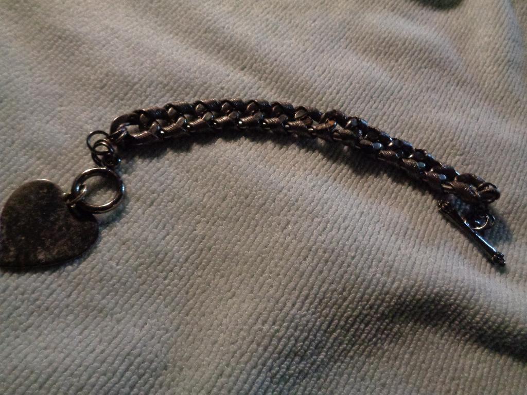 metalen band met hart nr arm 1148, Ophalen of Verzenden, Nieuw, Zilver, Overige materialen