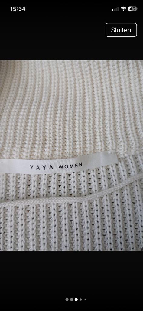 Nieuwe Yaya spencer met ritsje, Ophalen of Verzenden, Nieuw, Maat 36 (S), Wit
