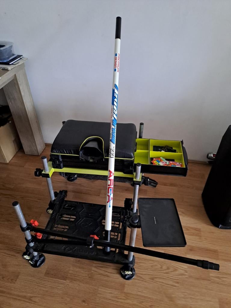 Matrix Viskist met accessoires en hengelsteun, Ophalen of Verzenden, Gebruikt, Overige typen