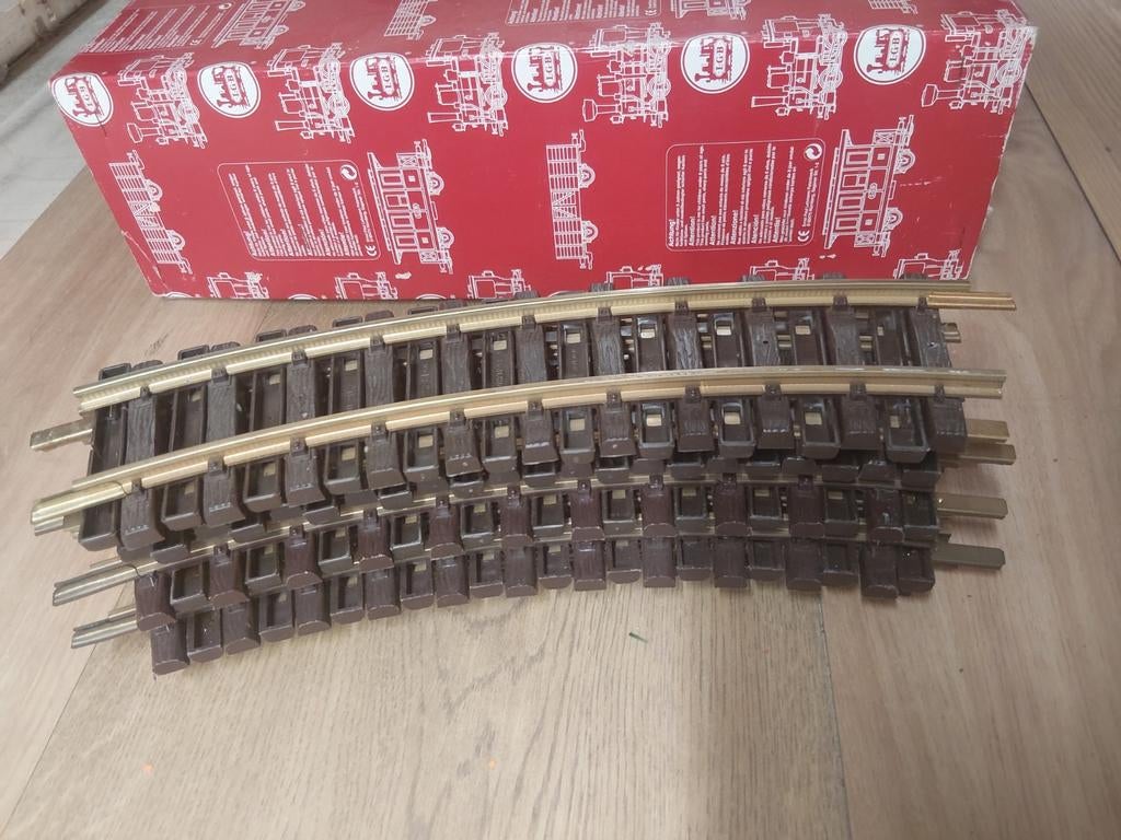 LGB 8 bochten r1, Gebruikt, Gelijkstroom, Rails, Ophalen of Verzenden