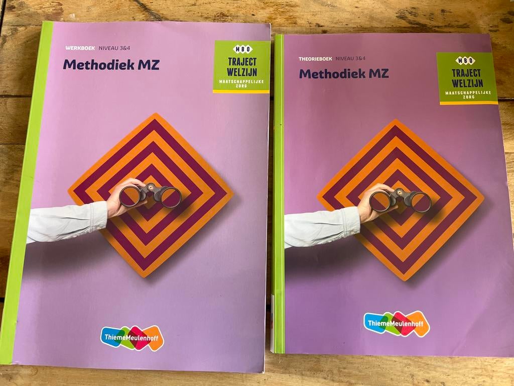 Methodiek MZ Werkboek & Theorieboek MBO Niveau 3&4, Boeken, Ophalen of Verzenden, Gamma, Zo goed als nieuw, MBO