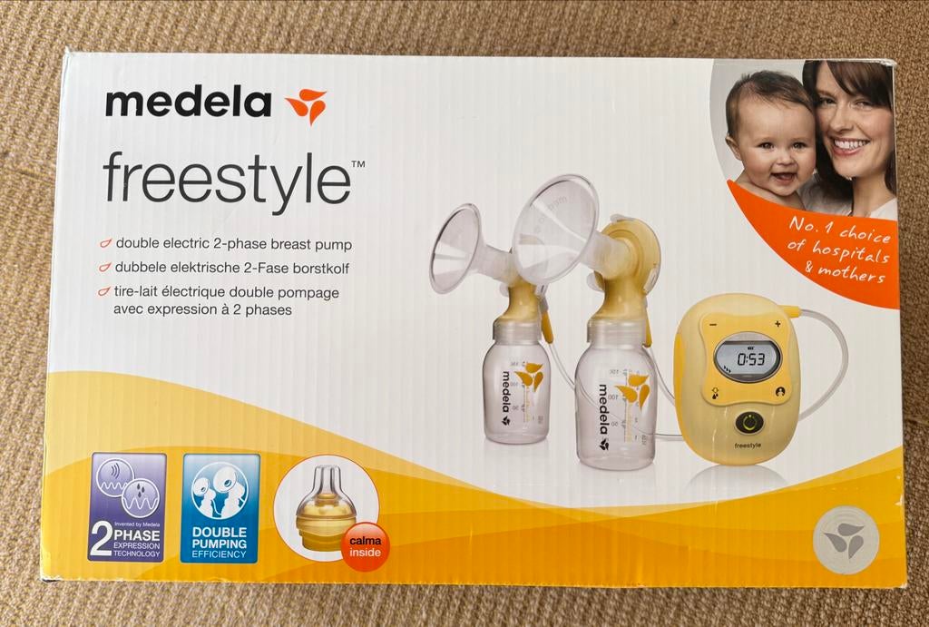 Medela Freestyle borstkolf met toebehoren, Ophalen, Gebruikt
