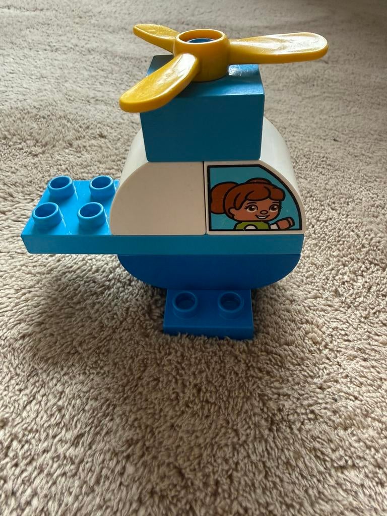 Leuk helikopter << LEGO Duplo >>, Kinderen en Baby's, Speelgoed | Duplo en Lego, Ophalen of Verzenden, Zo goed als nieuw, Duplo