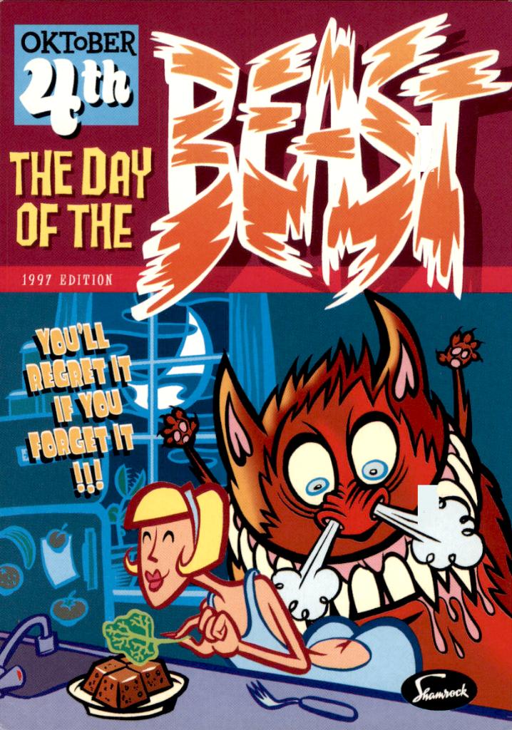 The day of the beast, 4 oktober, Shamrock, Verzamelen, Verzenden, 1980 tot heden, Ongelopen, Overige thema's