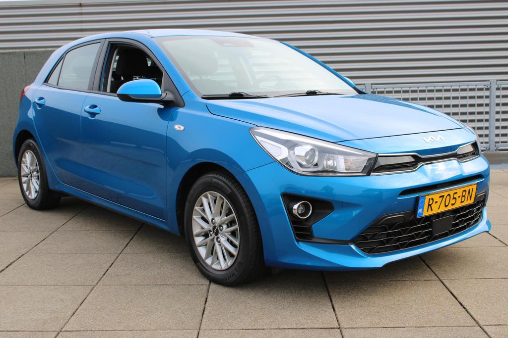 Kia Rio 1.0 T-GDi MHEV DynamicLine | Full map navigatie | Ac, Auto's, Kia, Gebruikt, Euro 6, Blauw, 49 €/maand