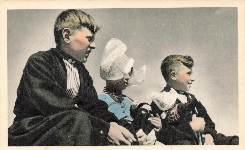 Volendam, Klederdracht, Ophalen of Verzenden, 1940 tot 1960, Ongelopen, Noord-Holland