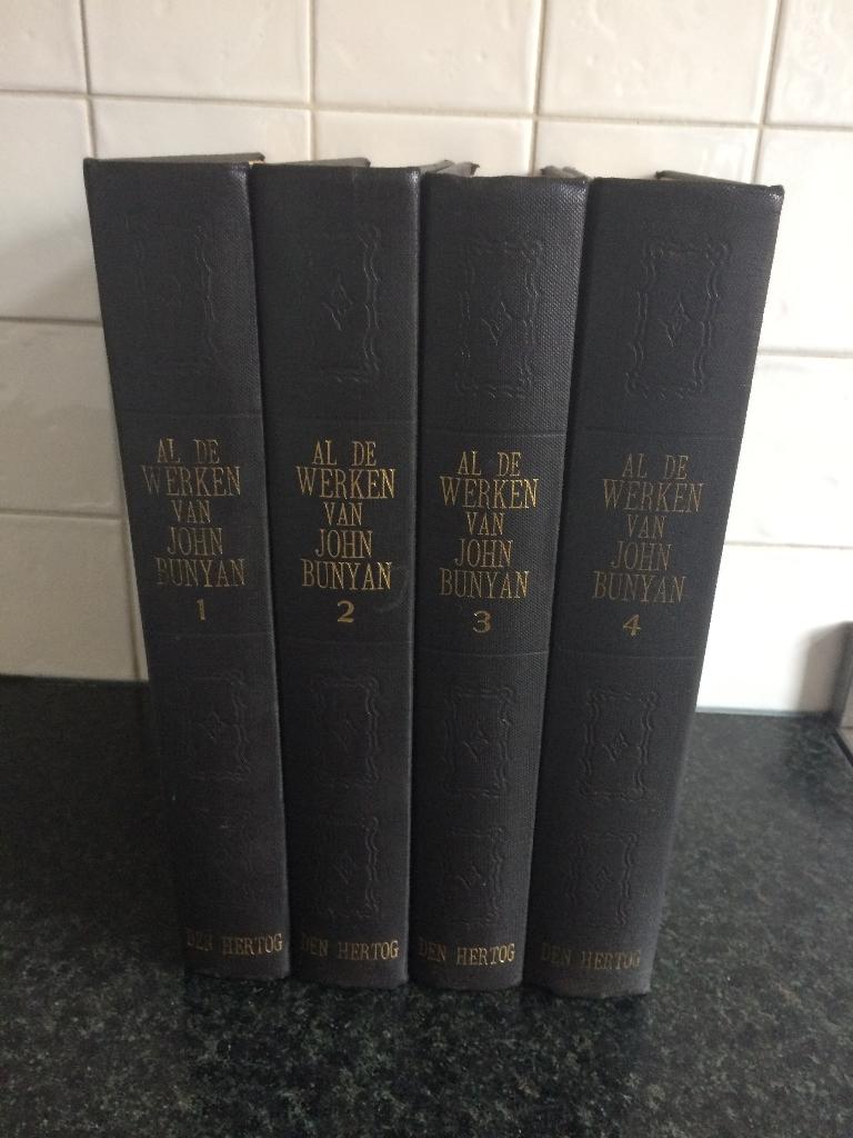 Al de werken van John Bunyan complete serie dl 1t/m 4, Ophalen of Verzenden, Zo goed als nieuw, John Bunyan, Christendom | Protestants