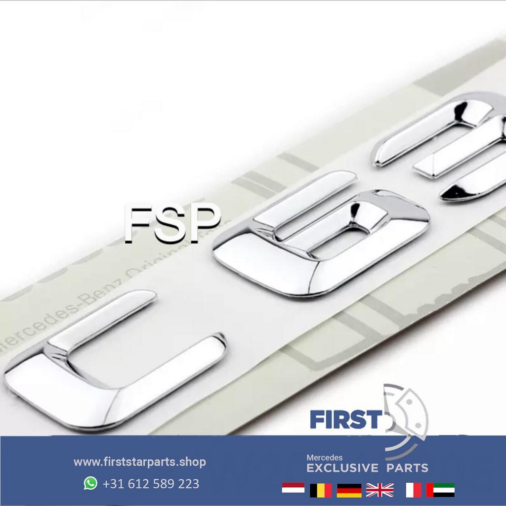 LETTERS W205 C63 AMG CHROOM LOGO Mercedes C Klasse 63 2014-2, Gebruikt, -, Ophalen of Verzenden, Achter